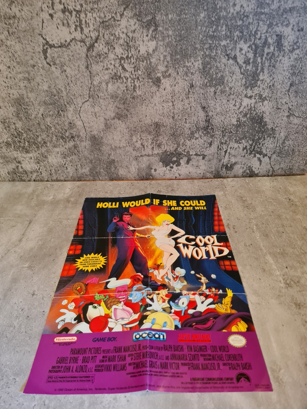 Nintendo Game Boy Classic Spiel Cool World mit OVP und Anleitung + Poster USA