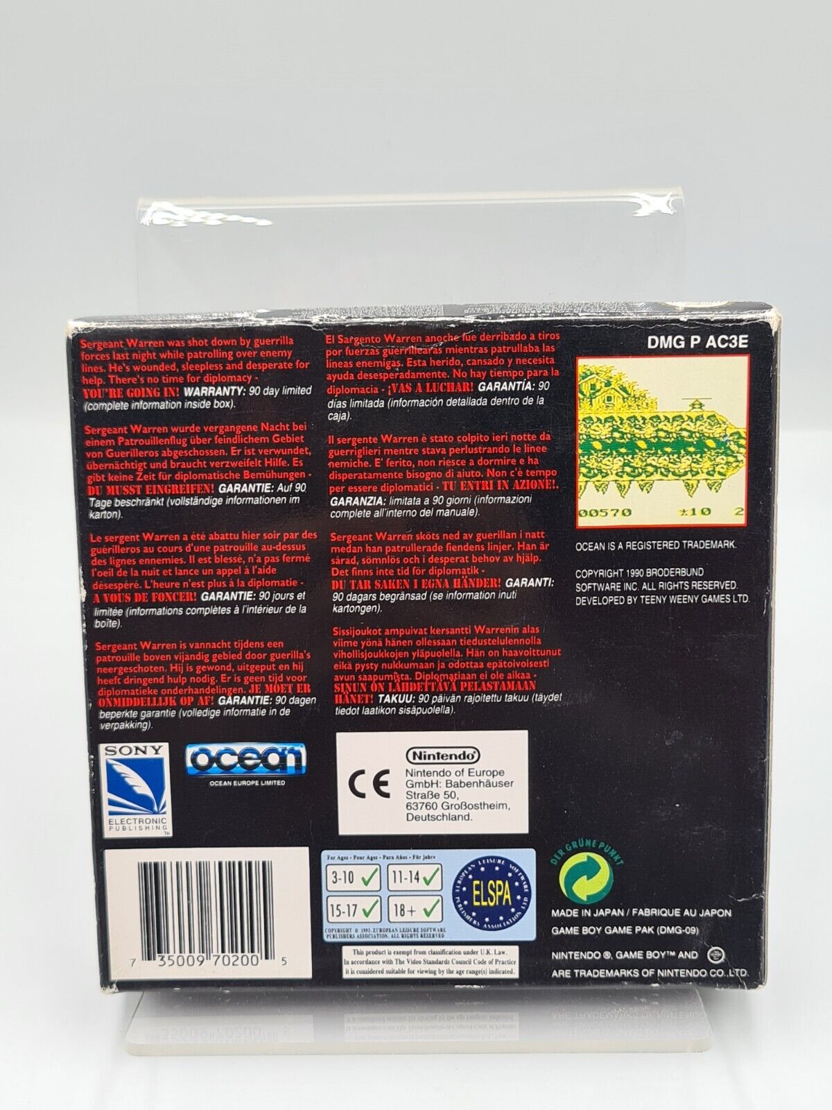 Nintendo Game Boy Classic Choplifter III mit OVP und Anleitung EUR - T-Retro-Games 