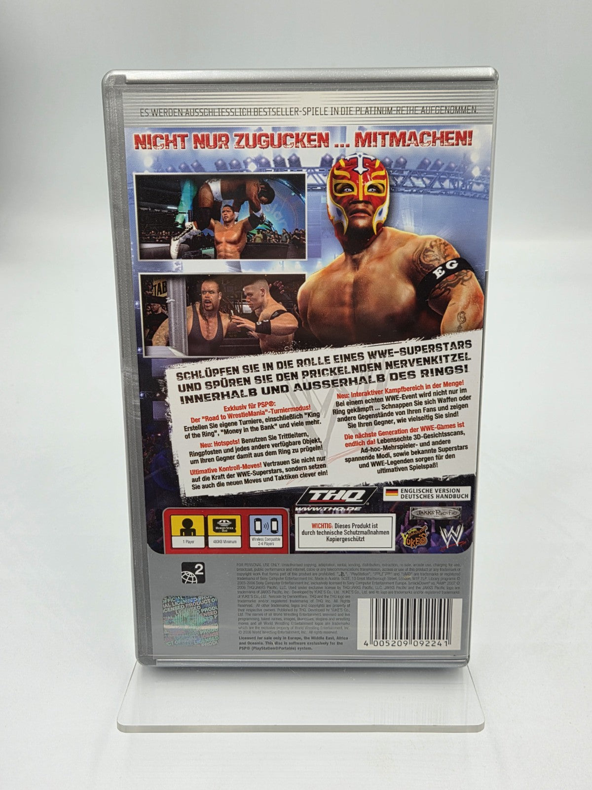 Sony PSP Spiel WWF Smackdown vs Raw 2007 mit OVP und Anleitung Deutsch