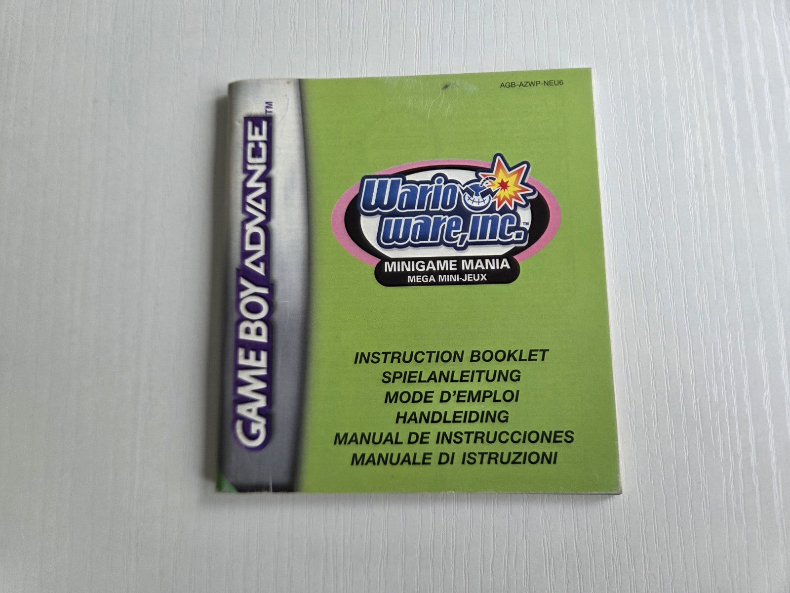 Nintendo Game Boy Advance Wario Ware, Inc. Spielanleitung NEU6