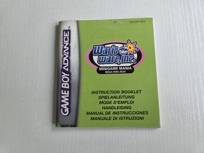 Nintendo Game Boy Advance Wario Ware, Inc. Spielanleitung NEU6