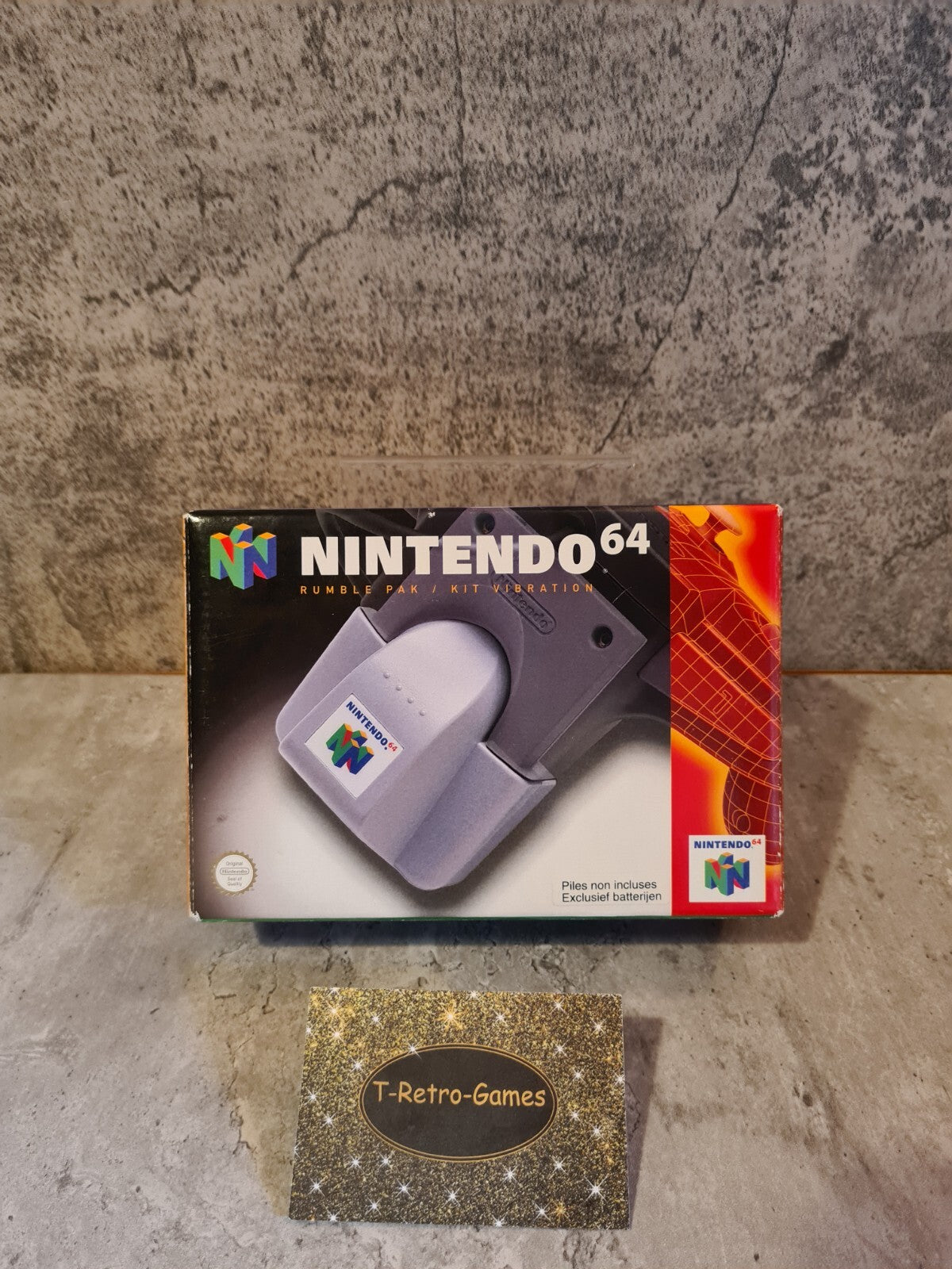 N64 Nintendo 64 Rumble Pak Vibration Kit mit OVP und Anleitung EUR