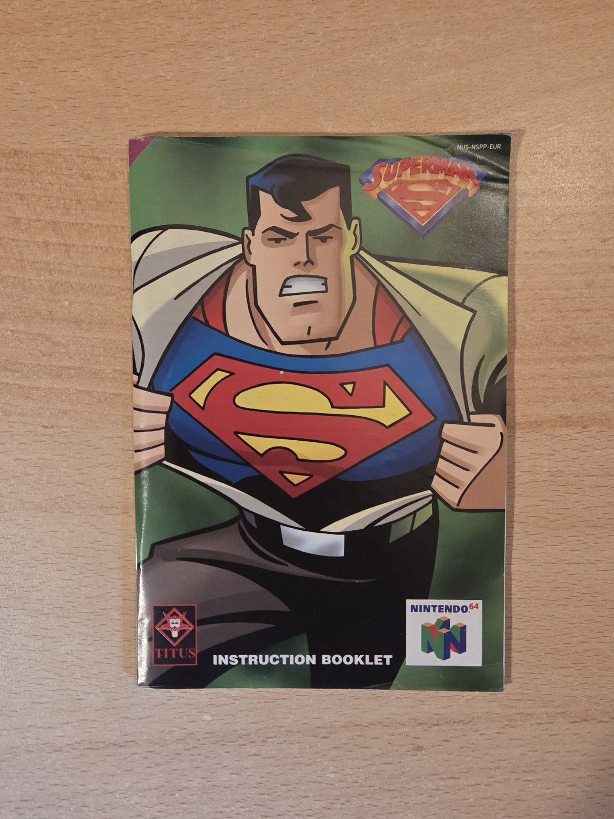 N64 Nintendo 64 Superman Spielanleitung Instruction Booklet EUR