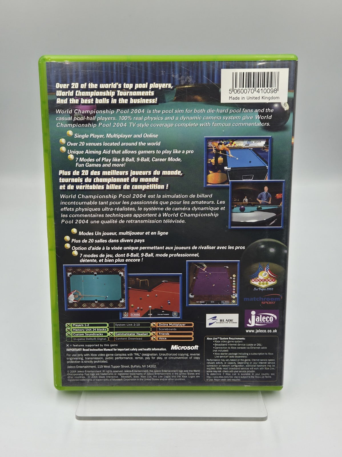 XBOX Spiel World Championship Pool 2004 mit OVP und Anleitung 