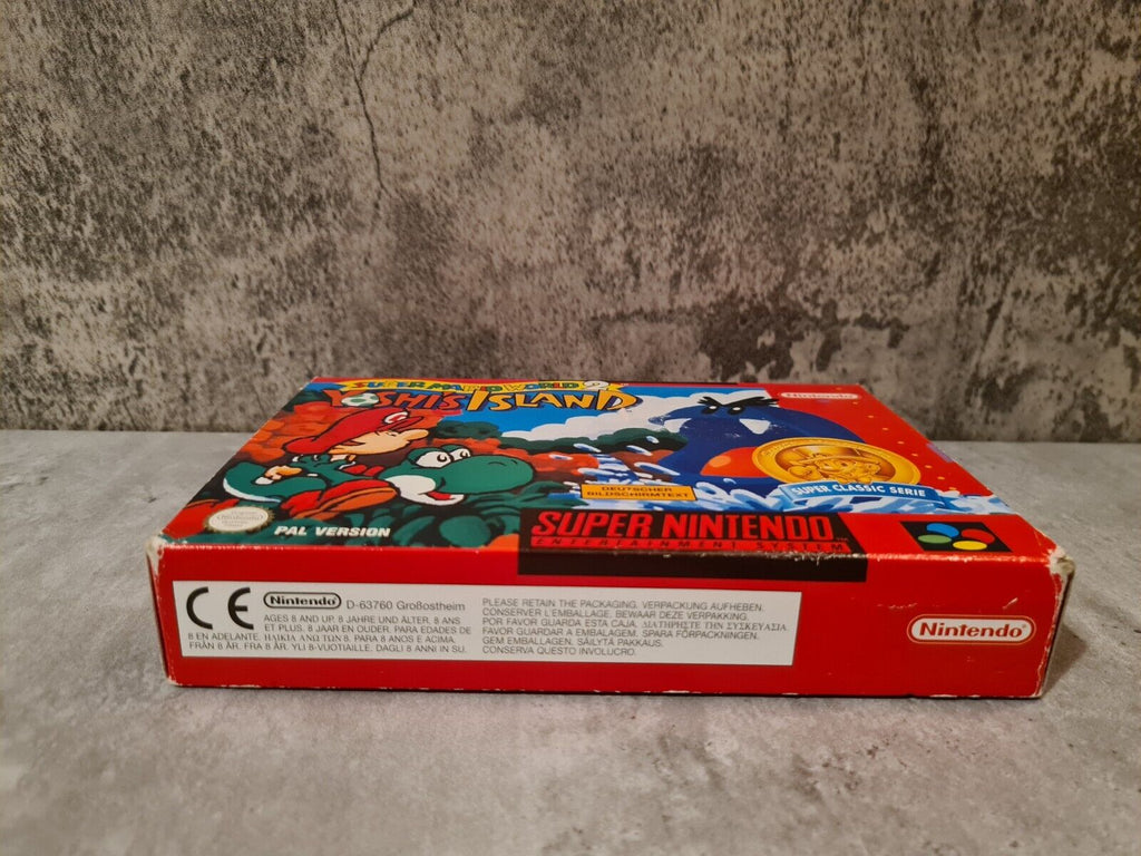 SNES Super Nintendo Super Mario World 2 Yoshi's Island mit OVP und Anleitung NOE - T-Retro-Games 