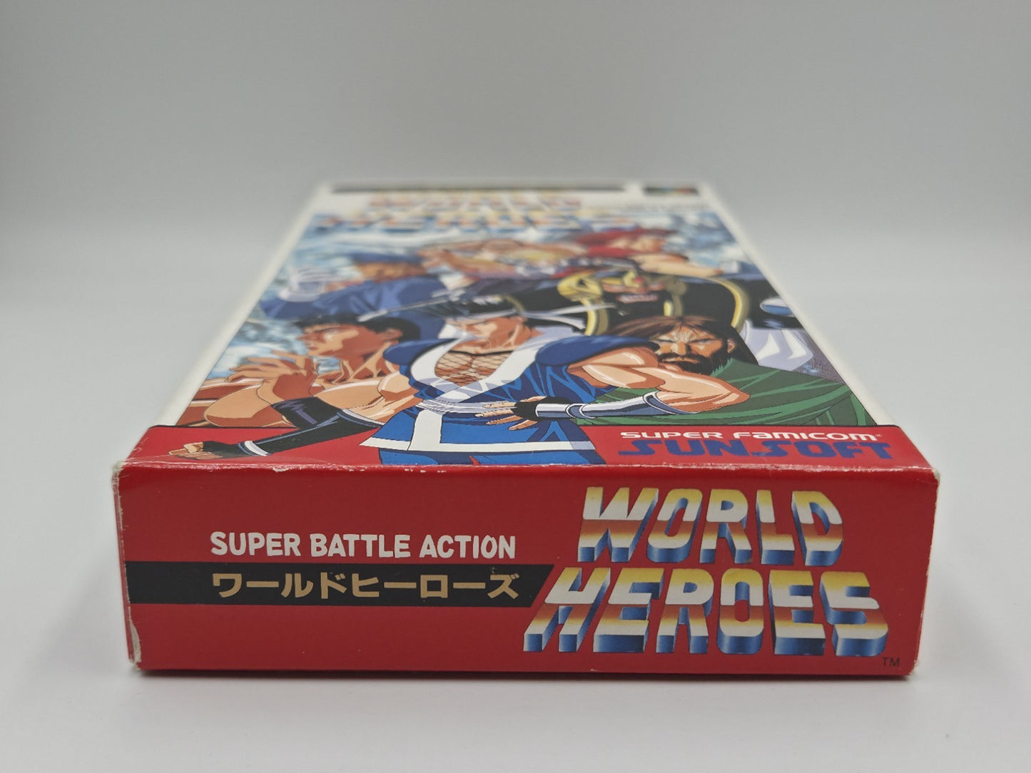 SFC Super Famicom World Heroes mit OVP Japan