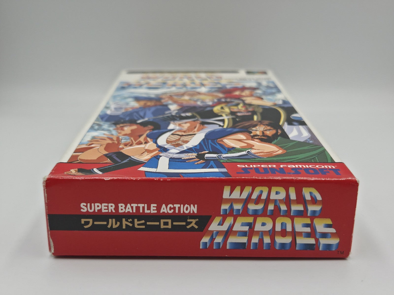 SFC Super Famicom World Heroes mit OVP Japan