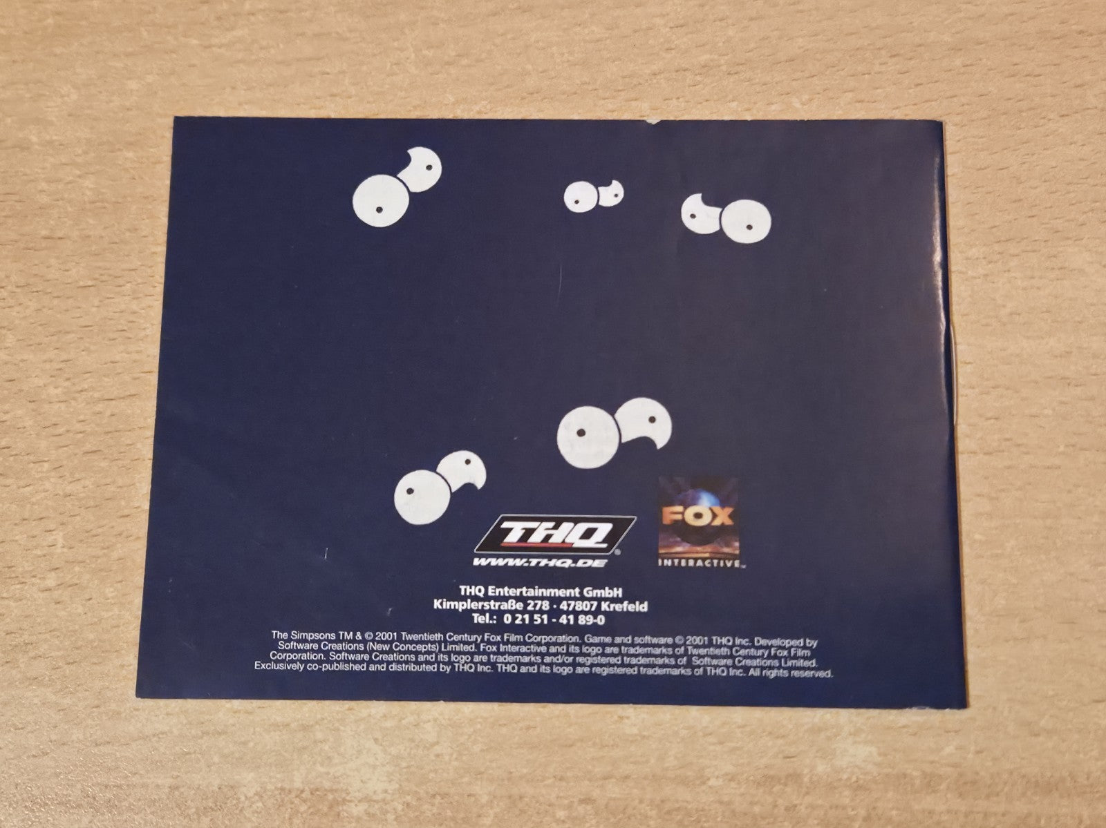 Nintendo Game Boy Color The Simpsons Treehouse of Horror Spielanleitung NOE