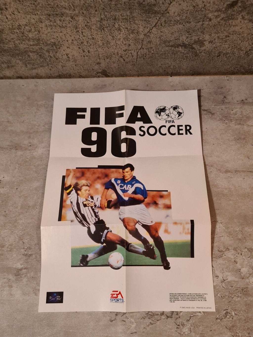 Nintendo Game Boy Classic Fifa Soccer 96 mit OVP und Anleitung + Poster USA - T-Retro-Games 