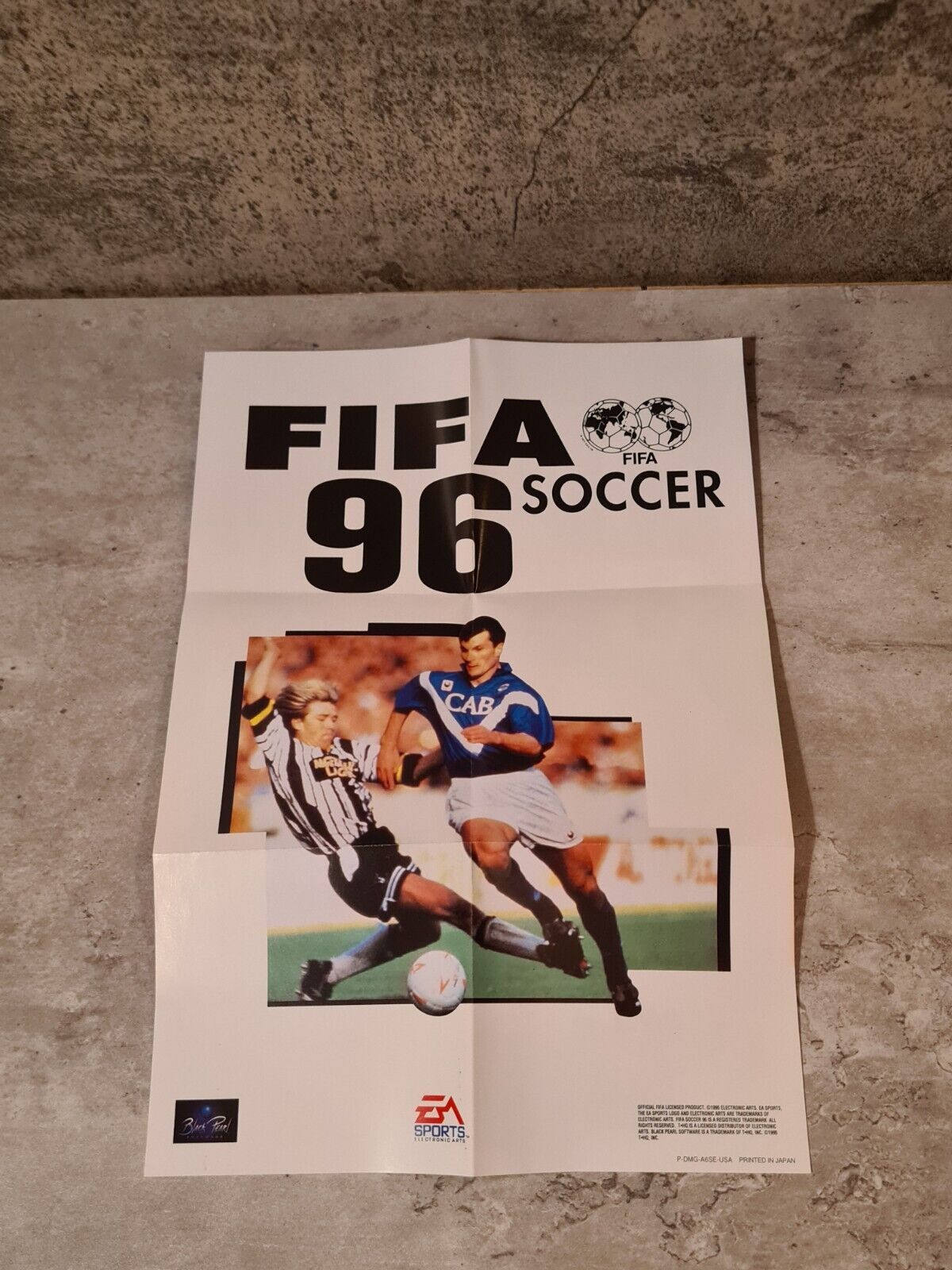 Nintendo Game Boy Classic Fifa Soccer 96 mit OVP und Anleitung + Poster USA - T-Retro-Games 