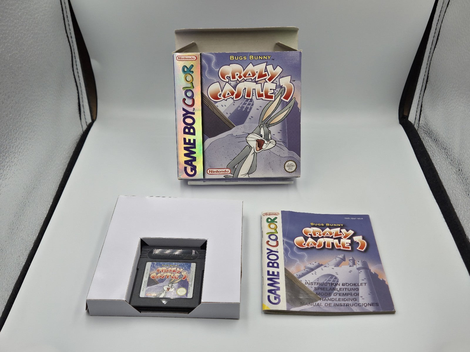 Nintendo Game Boy Color Spiel Bugs Bunny Crazy Castle 3  mit OVP + Anleitung EUR