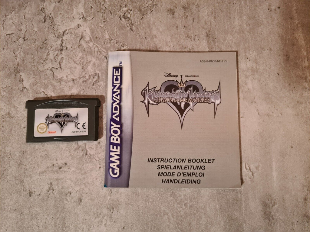 Gameboy Advance Kingdom Hearts Chain of Memories mit OVP und Anleitung EUR - T-Retro-Games 