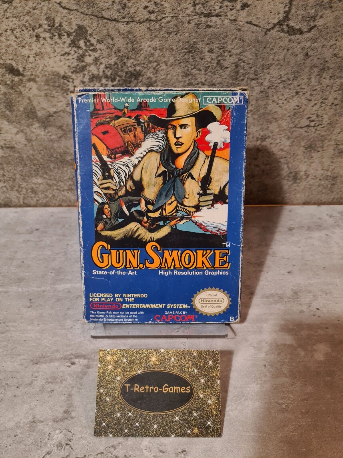 NES Gun Smoke mit OVP und Anleitung FRG - T-Retro-Games 