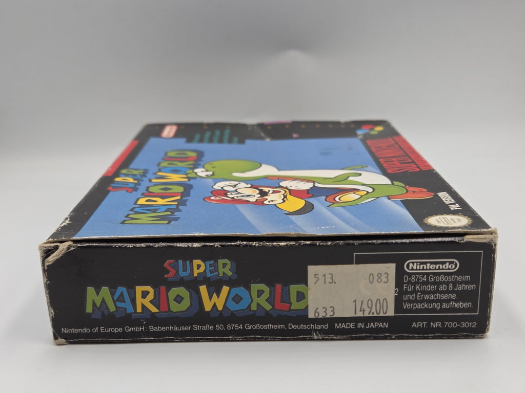 SNES Super Nintendo Spiel Super Mario World mit  OVP und Anleitung NOE