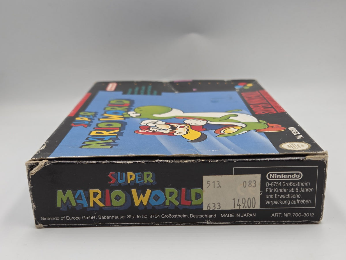 SNES Super Nintendo Spiel Super Mario World mit  OVP und Anleitung NOE