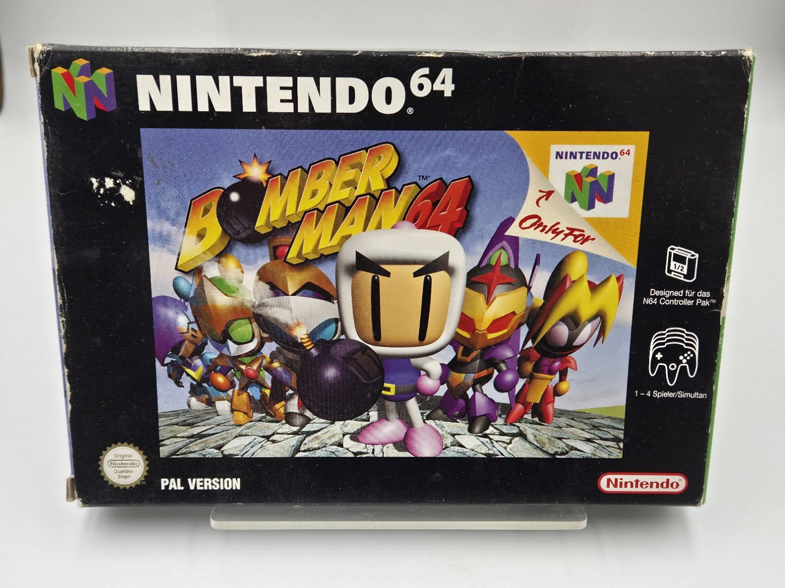 N64 Nintendo 64 Bomberman 64 mit OVP und Anleitung NOE