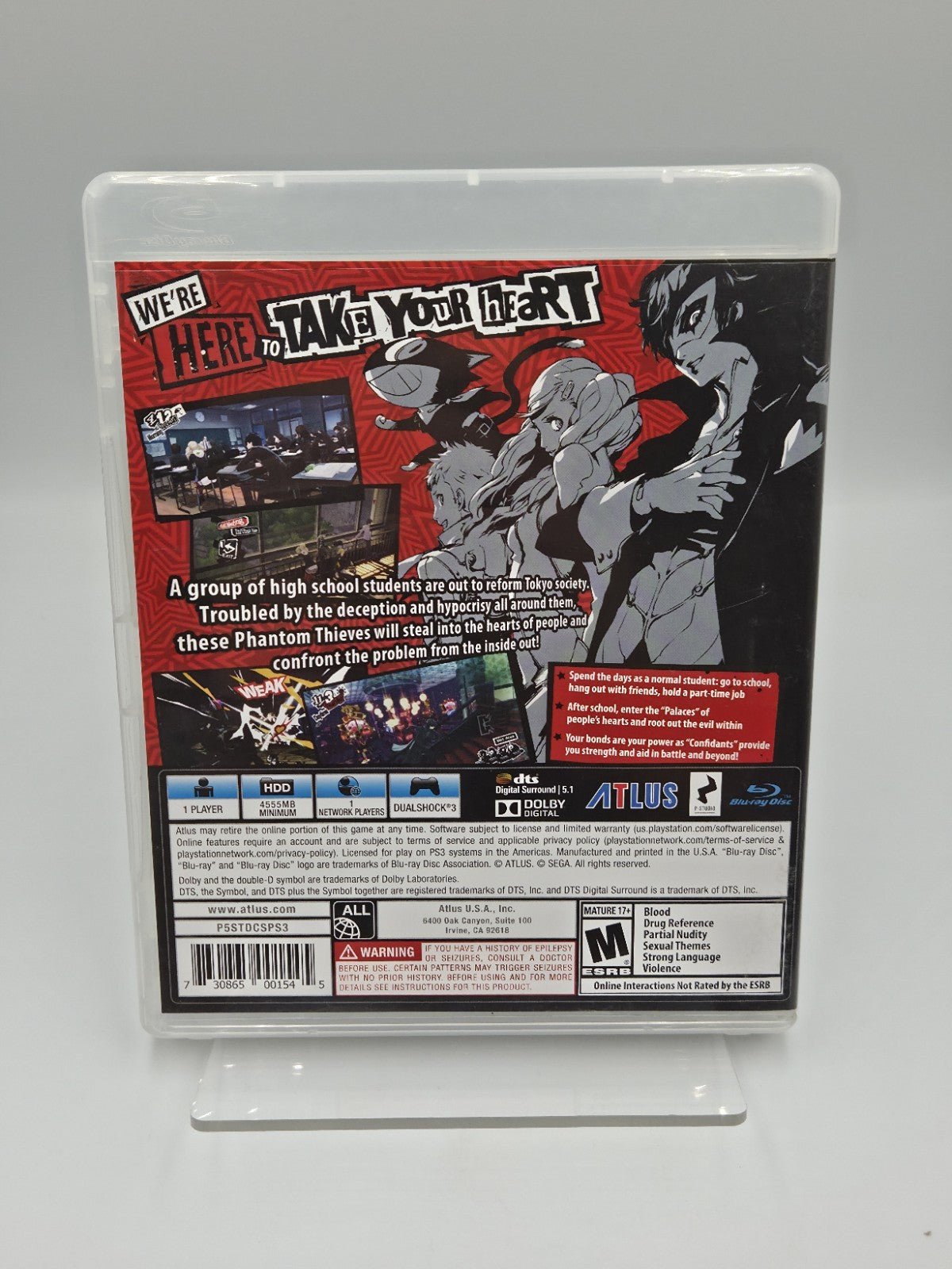 PS3 Playstation 3 Spiel P5 Persona 5 mit OVP und Anleitung NTSC-U/C