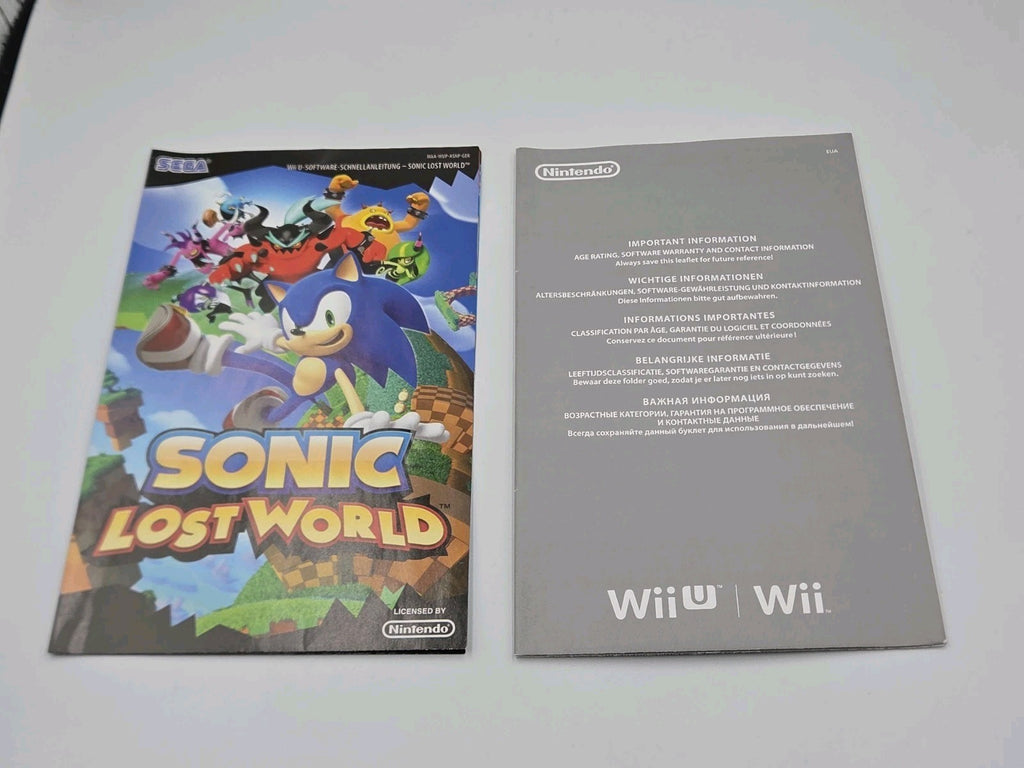 Nintendo Wii U Spiel Sonic Lost World mit OVP und Anleitung Deutsch