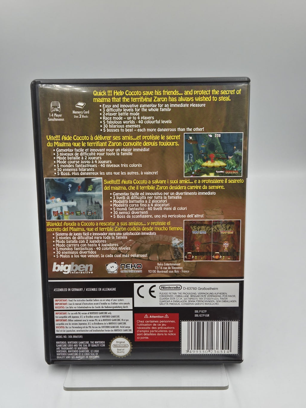 Nintendo GameCube Cocoto Platform Jumper mit OVP und Anleitung EUR