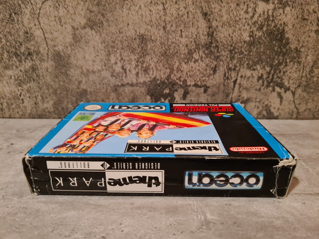 SNES Super Nintendo Theme Park World mit OVP und Anleitung NOE - T-Retro-Games 