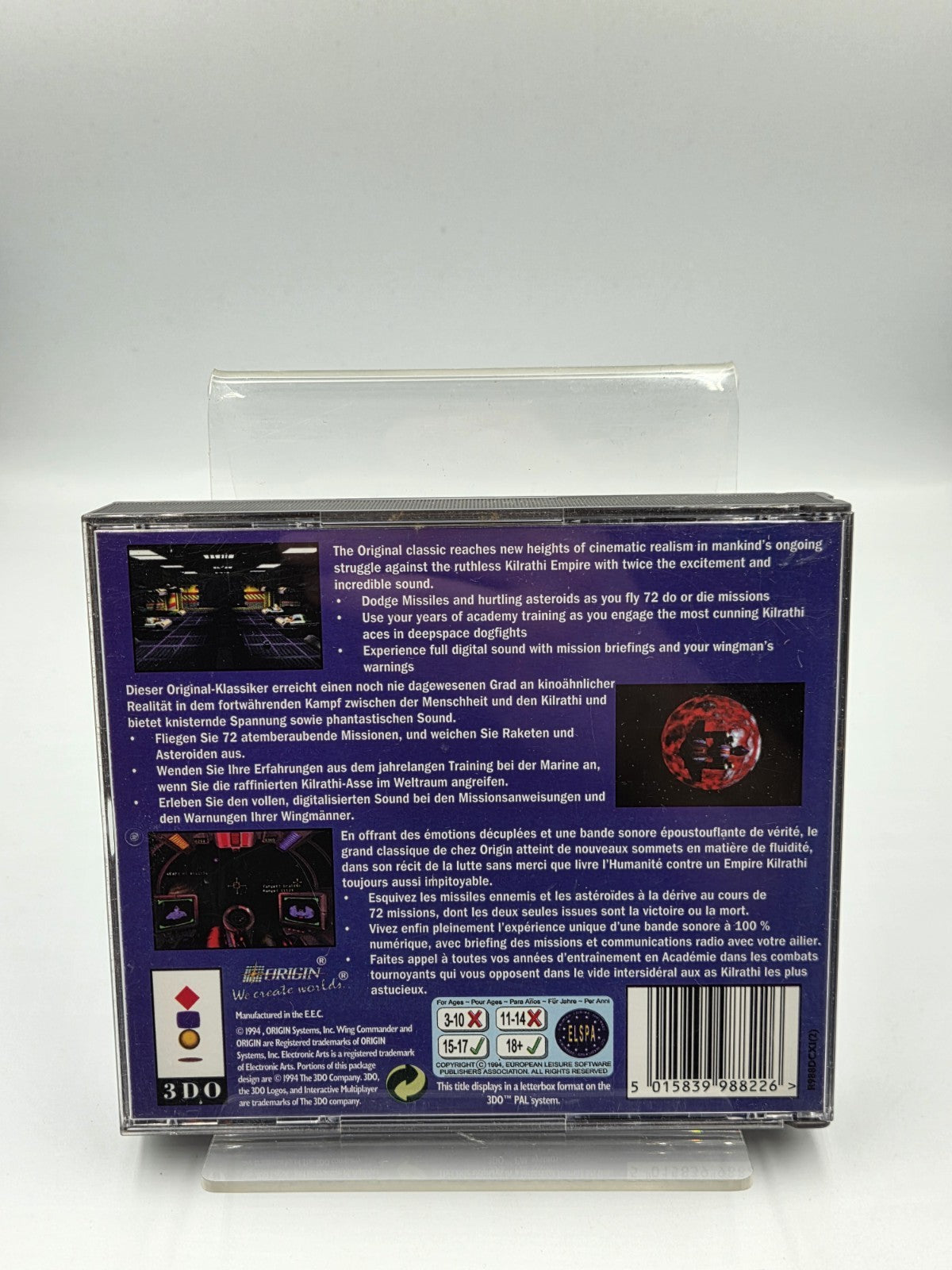 3DO Spiel Super Wing Commander mit OVP und Anleitung Multilingual