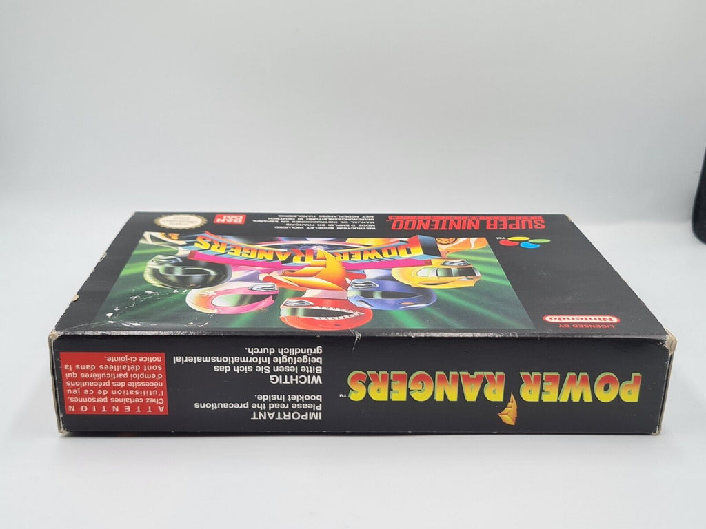 SNES Super Nintendo Power Rangers mit OVP und Anleitung EUR - T-Retro-Games 