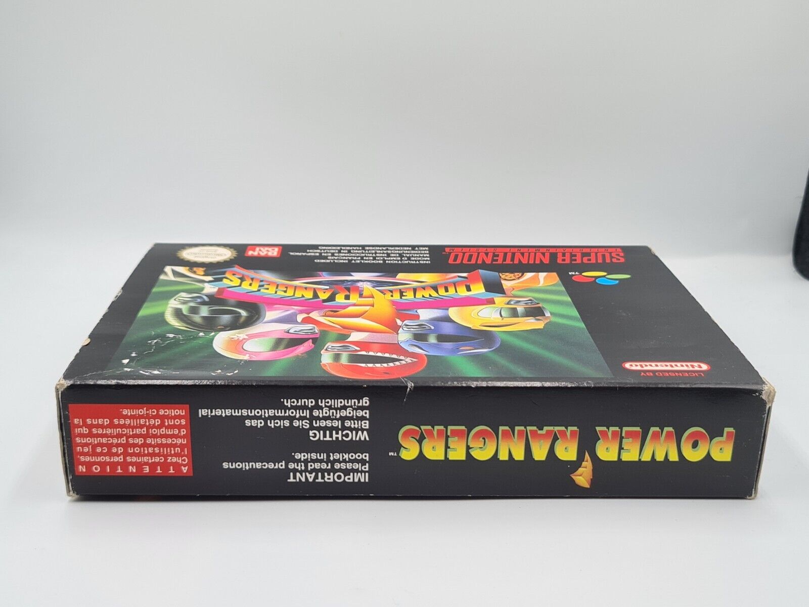 SNES Super Nintendo Power Rangers mit OVP und Anleitung EUR - T-Retro-Games 