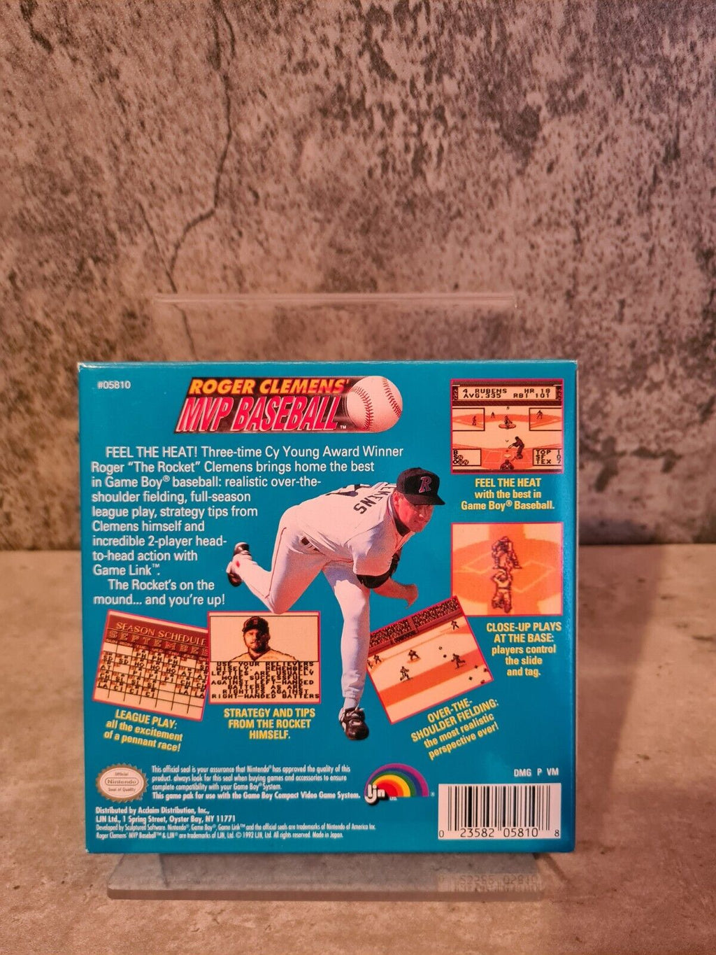 Nintendo Game Boy Classic Roger Clemens MVP Baseball mit OVP und Anleitung USA - T-Retro-Games 