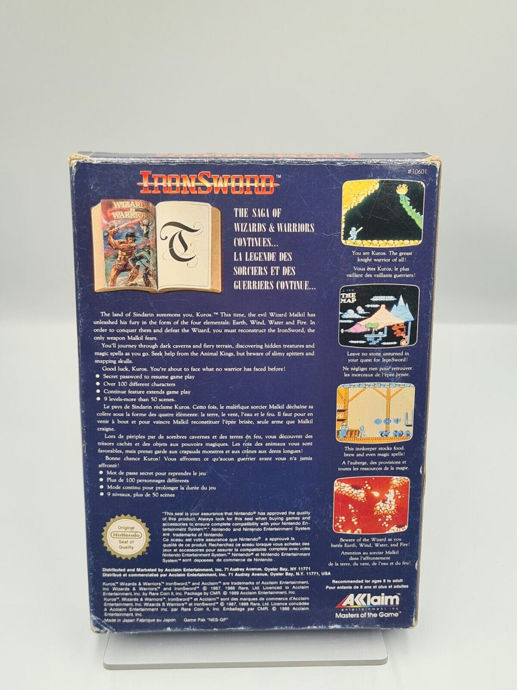 NES IronSword Wizards & Warriors II mit OVP und Anleitung FRA - T-Retro-Games 