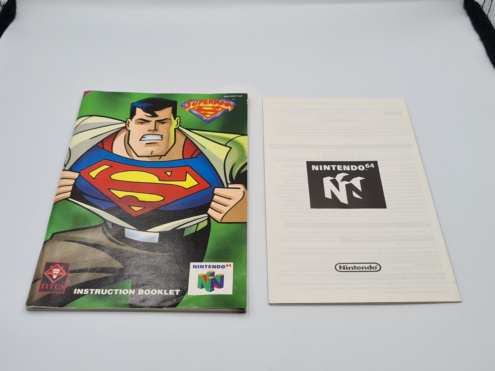 N64 Nintendo 64 Superman mit OVP und Anleitung + Poster EUR - T-Retro-Games 