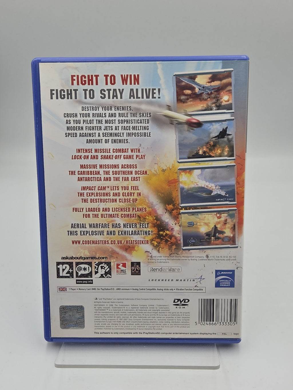 PS2 Playstation 2 Spiel Heatseeker mit OVP und Anleitung Englisch