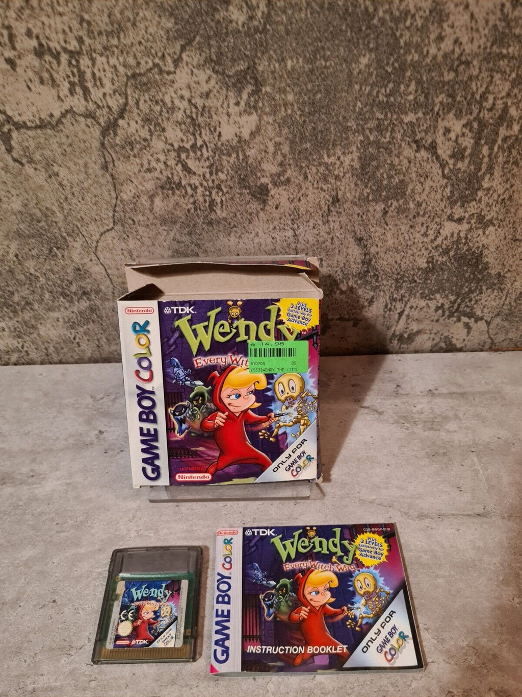 Nintendo Gameboy Color Spiel Wendy Every Witch Way mit OVP und Anleitung EUR - T-Retro-Games 