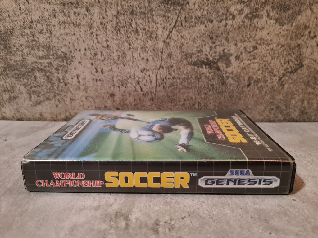 Sega Genesis Spiel World Championship Soccer mit OVP und Anleitung USA - T-Retro-Games 