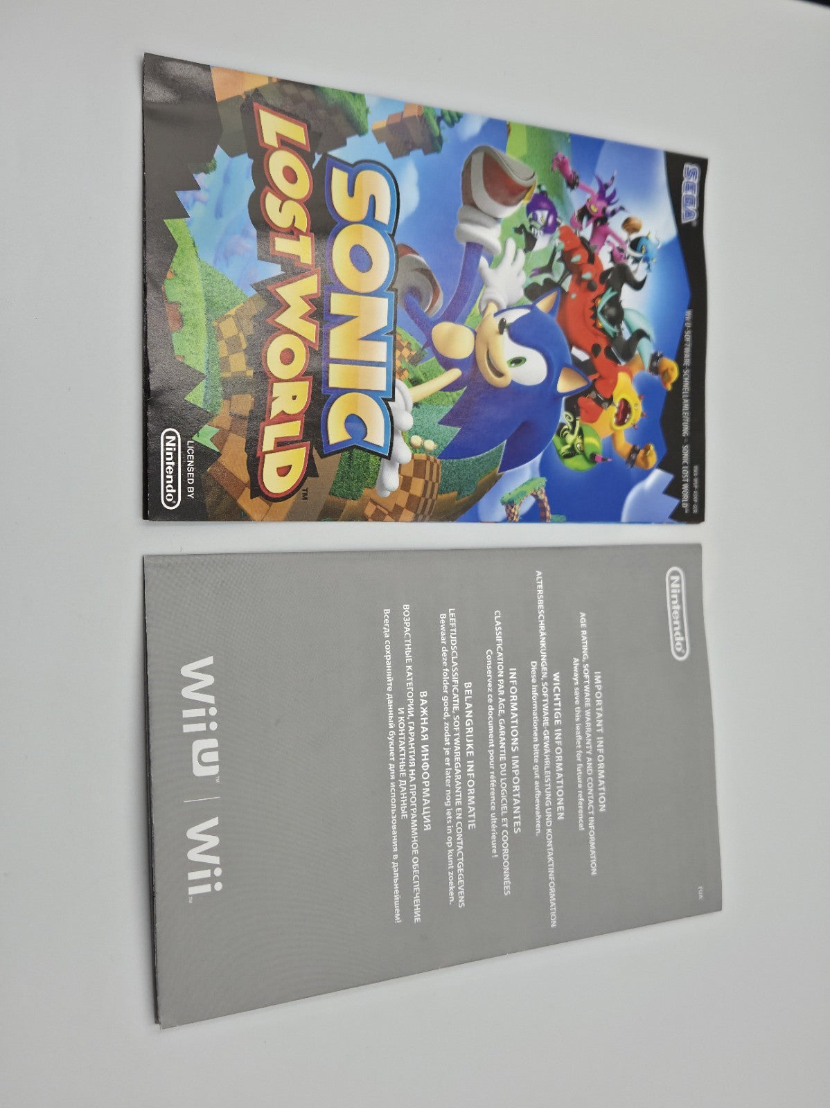 Nintendo Wii U Spiel Sonic Lost World  OVP