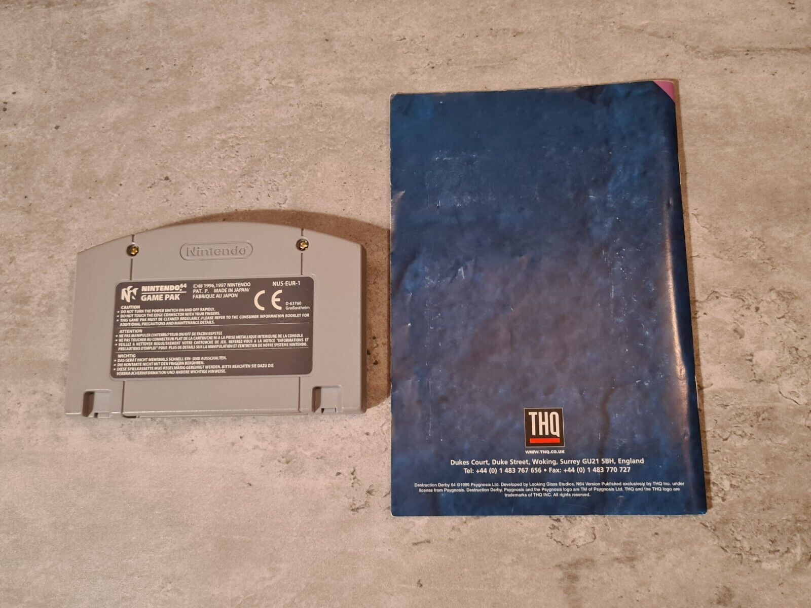 N64 Nintendo 64 Destruction Derby 64 mit OVP und Anleitung EUR - T-Retro-Games 