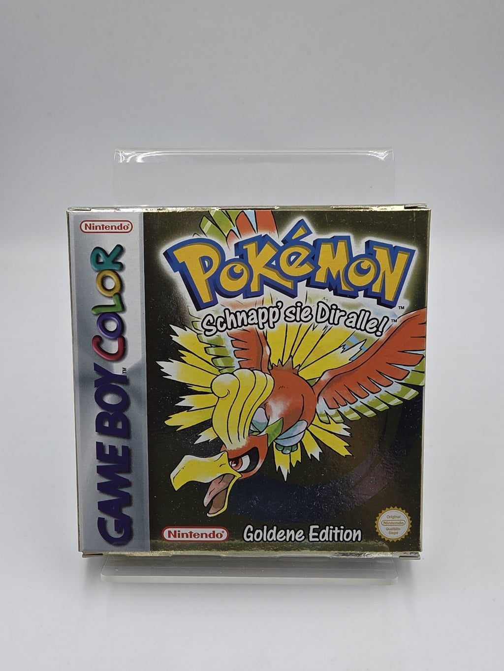 Nintendo Game Boy Color Spiel Pokemon Goldene Edition mit OVP und Anleitung NOE