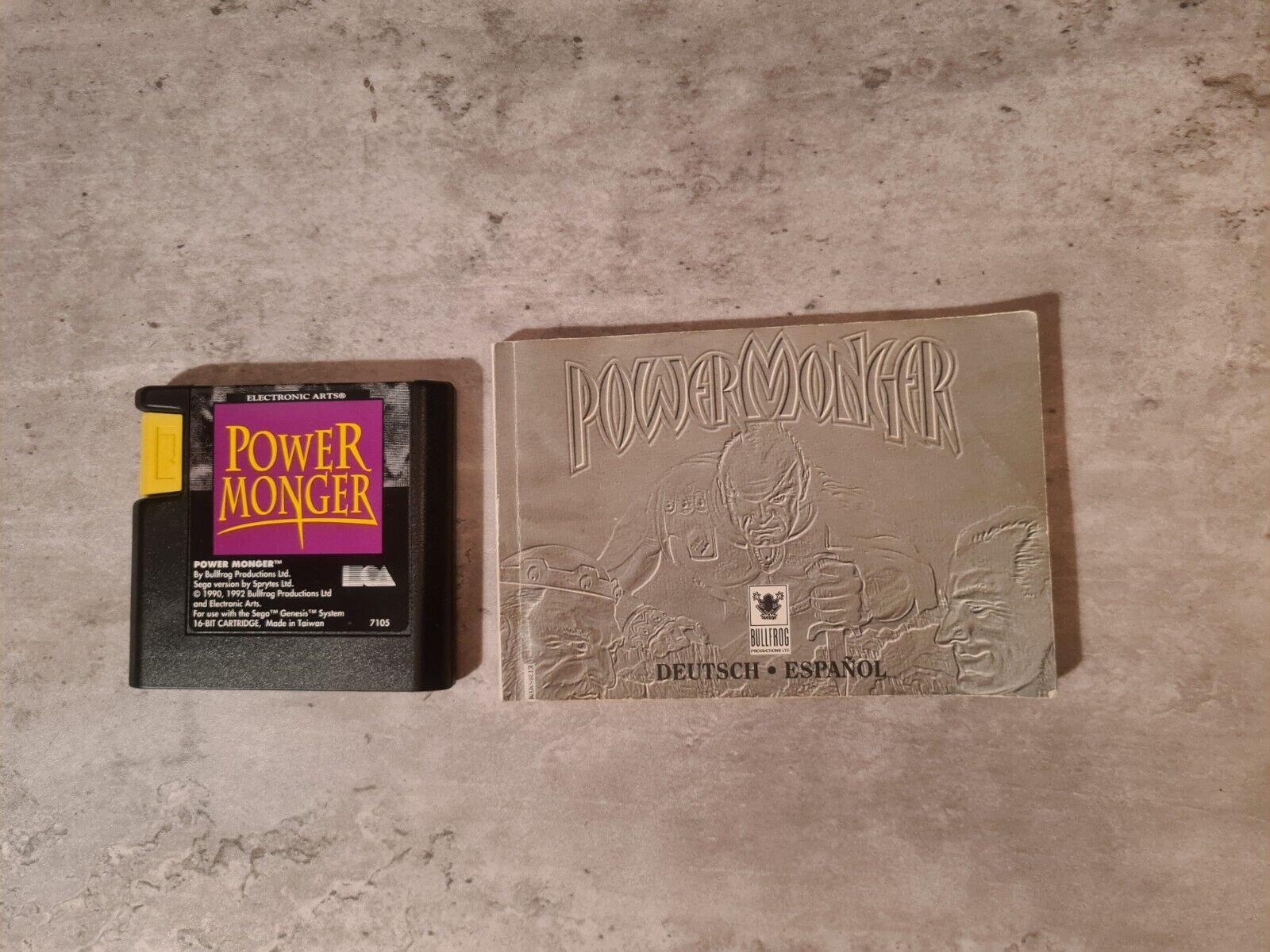 Sega Mega Drive Spiel PowerMonger mit OVP und Anleitung Multi Language - T-Retro-Games 