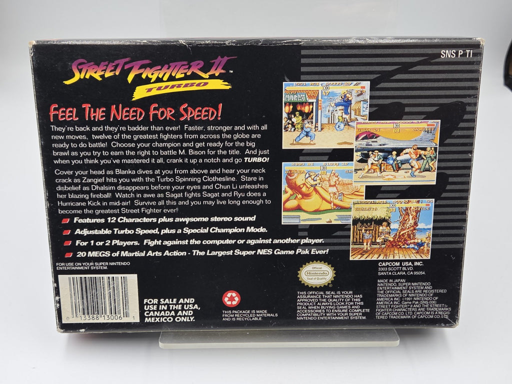 SNES Super Nintendo Spiel Street Fighter II Turbo mit OVP und Anleitung NTSC USA