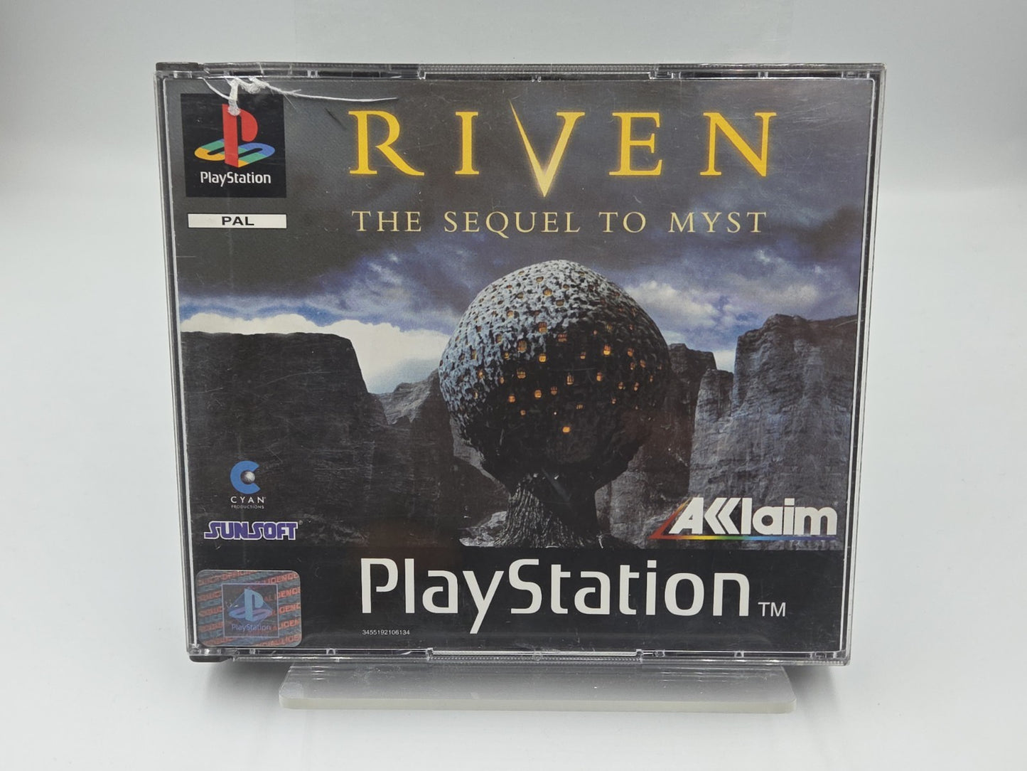 PS1 Playstation 1 Spiel Riven Sequel To Myst mit OVP und Anleitung Deutsch