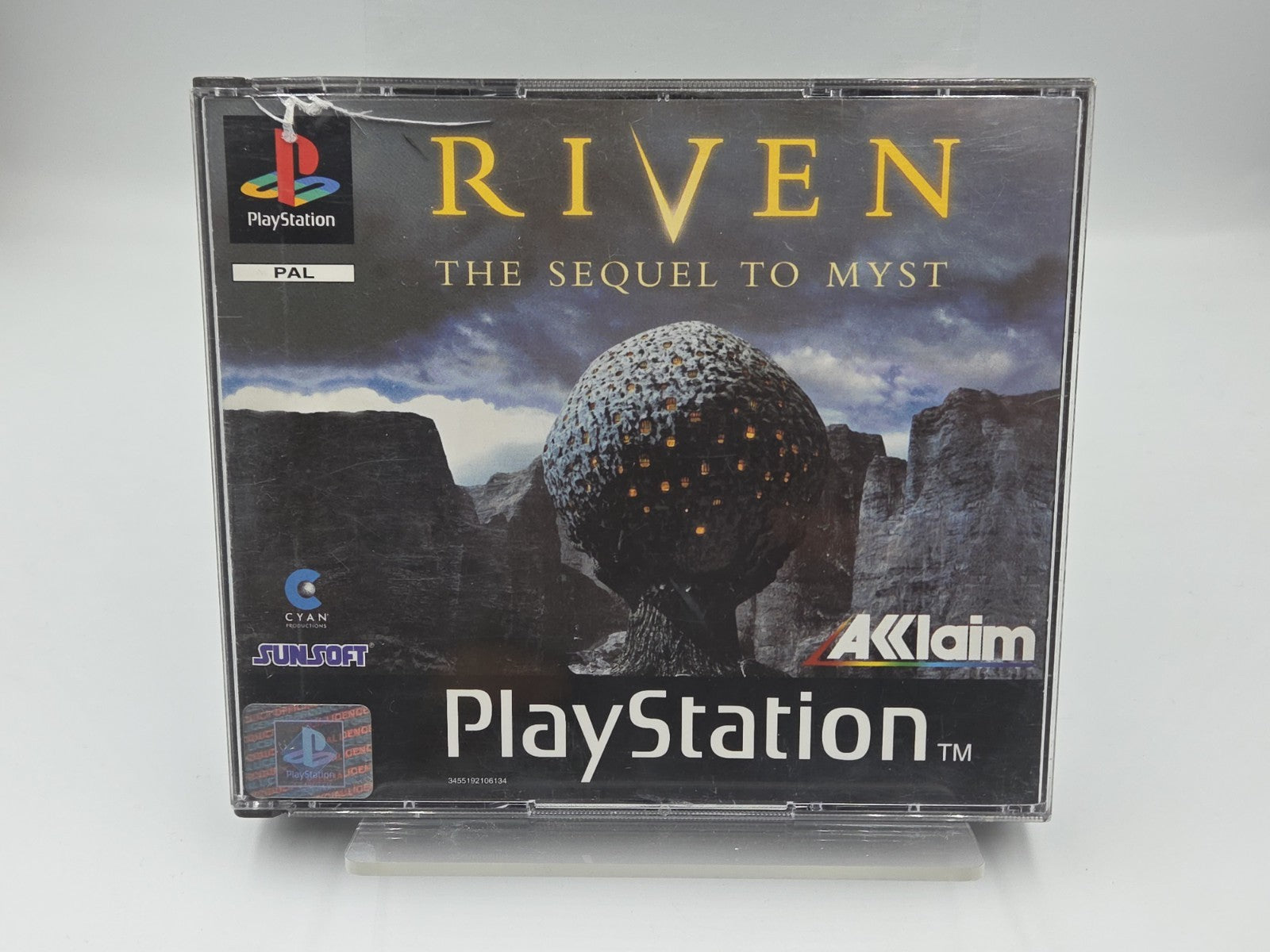 PS1 Playstation 1 Spiel Riven Sequel To Myst mit OVP und Anleitung Deutsch