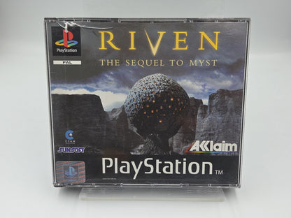 PS1 Playstation 1 Spiel Riven Sequel To Myst mit OVP und Anleitung Deutsch