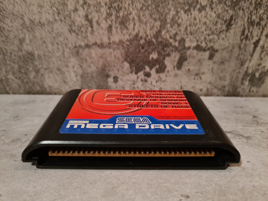 Sega Mega Drive 6 in 1 Modul - T-Retro-Games 