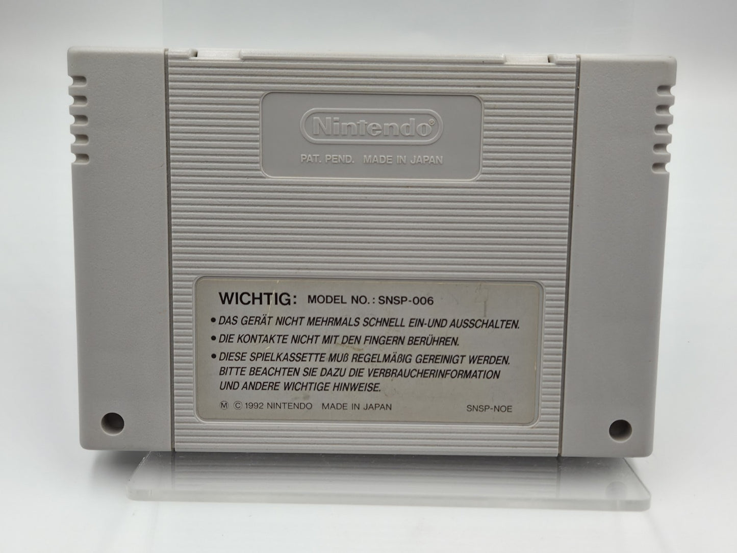 SNES Super Nintendo Shadowrun Modul NOE/SFRG