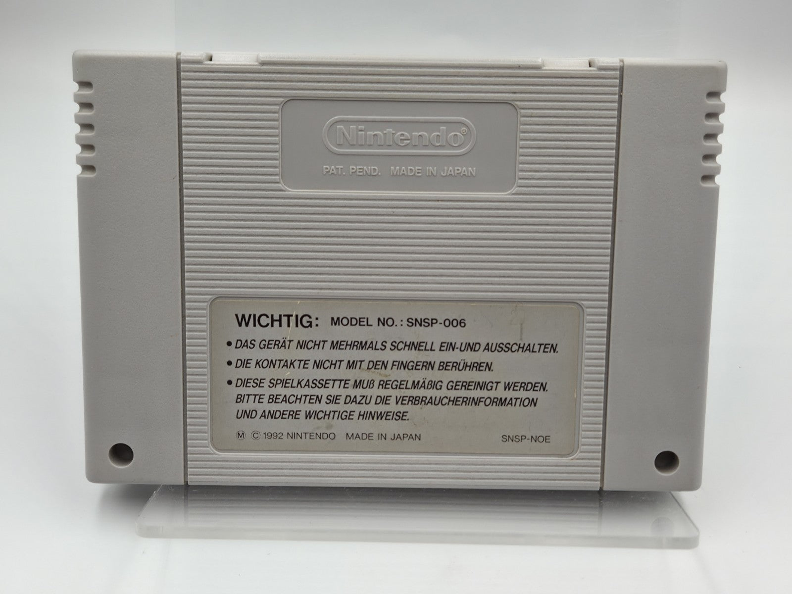 SNES Super Nintendo Shadowrun Modul NOE/SFRG