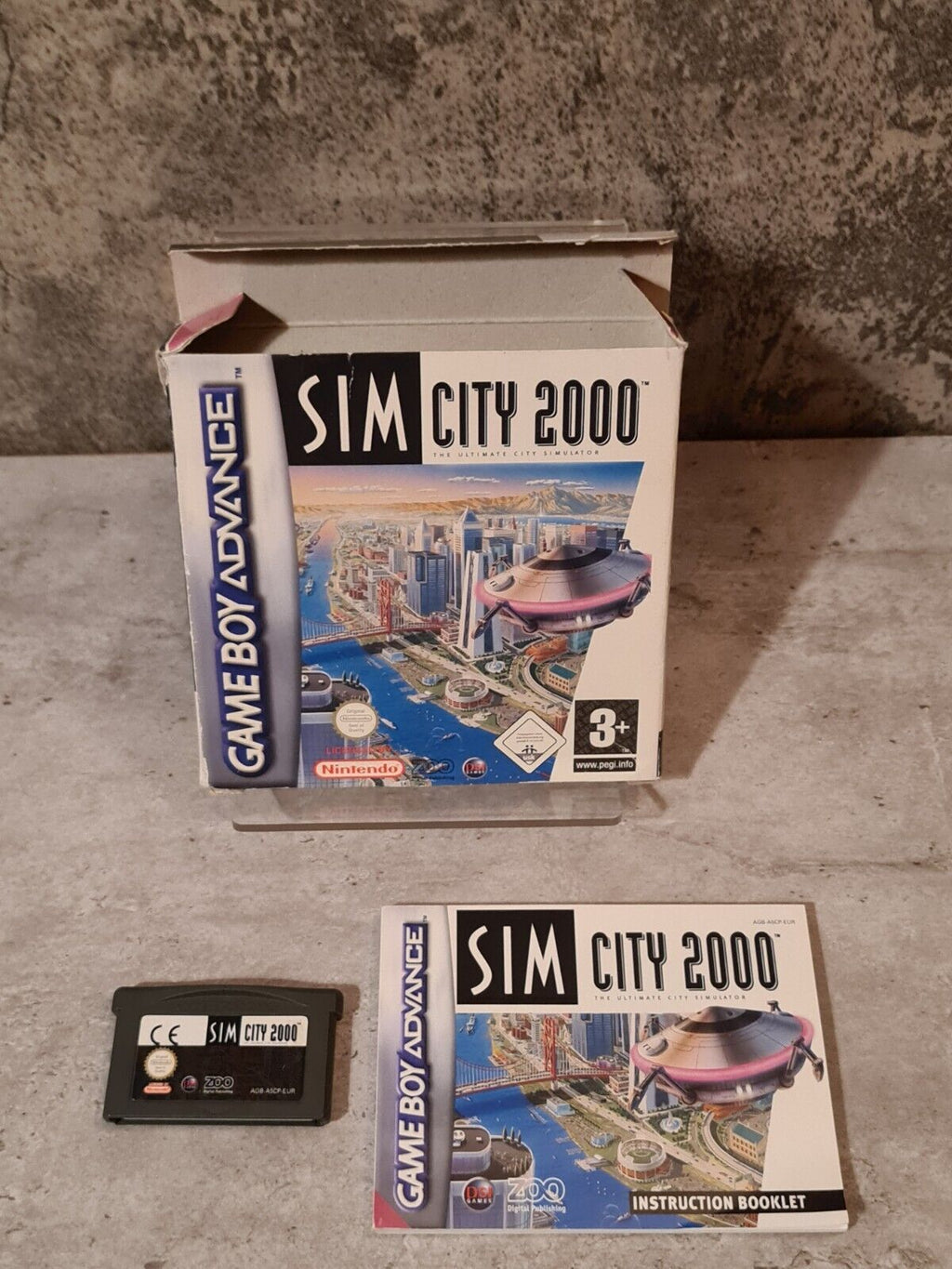 Nintendo Game Boy Advance Sim City 2000 mit OVP und Anleitung EUR - T-Retro-Games 