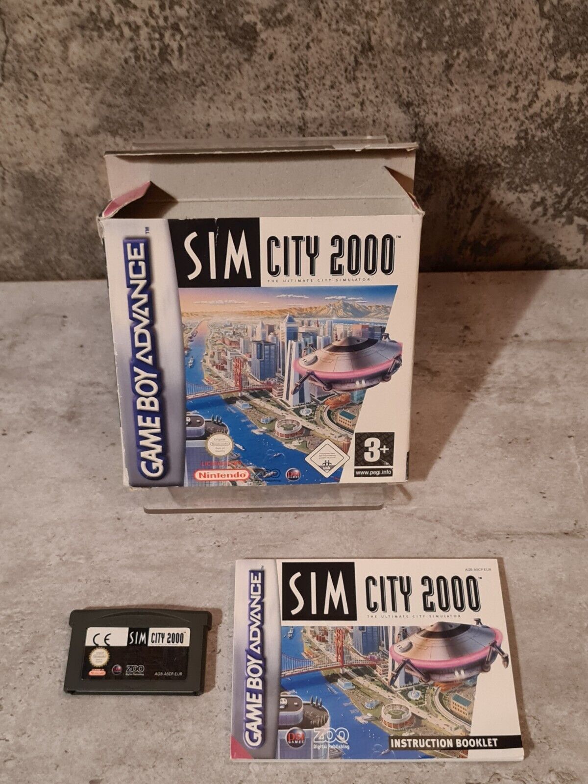 Nintendo Game Boy Advance Sim City 2000 mit OVP und Anleitung EUR - T-Retro-Games 