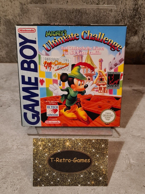 Game Boy Classic Spiel Mickey's Ultimate Challenge mit OVP und Anleitung NOE - T-Retro-Games 