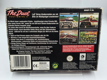SNES Super Nintendo The Duel Test Drive II mit OVP und Anleitung NOE