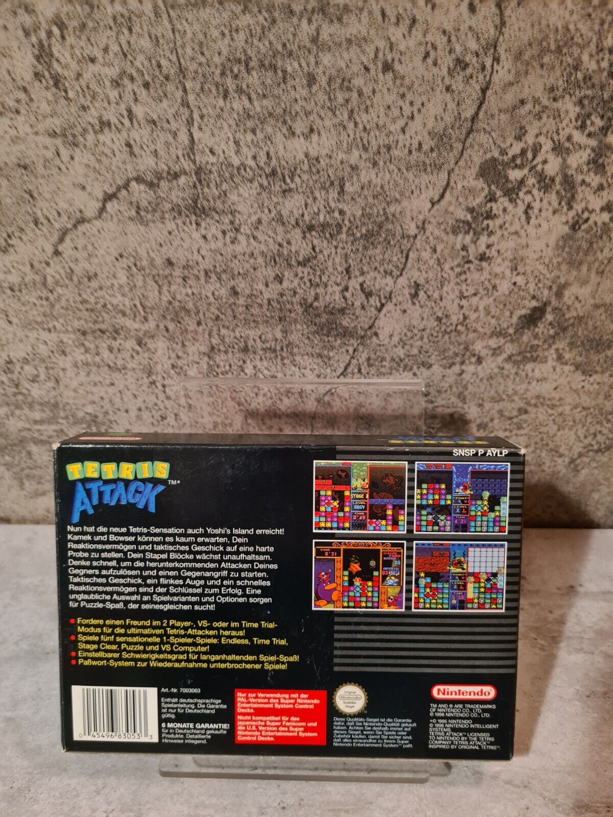SNES Super Nintendo Tetris Attack mit OVP und Anleitung NOE - T-Retro-Games 