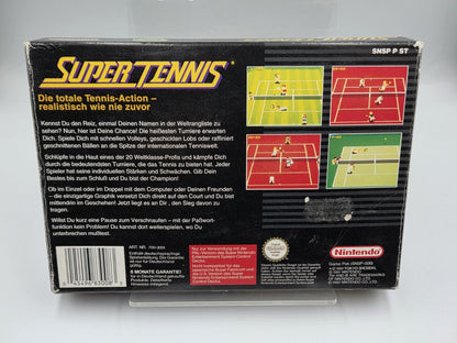 SNES Super Nintendo Super Tennis mit OVP und Anleitung NOE
